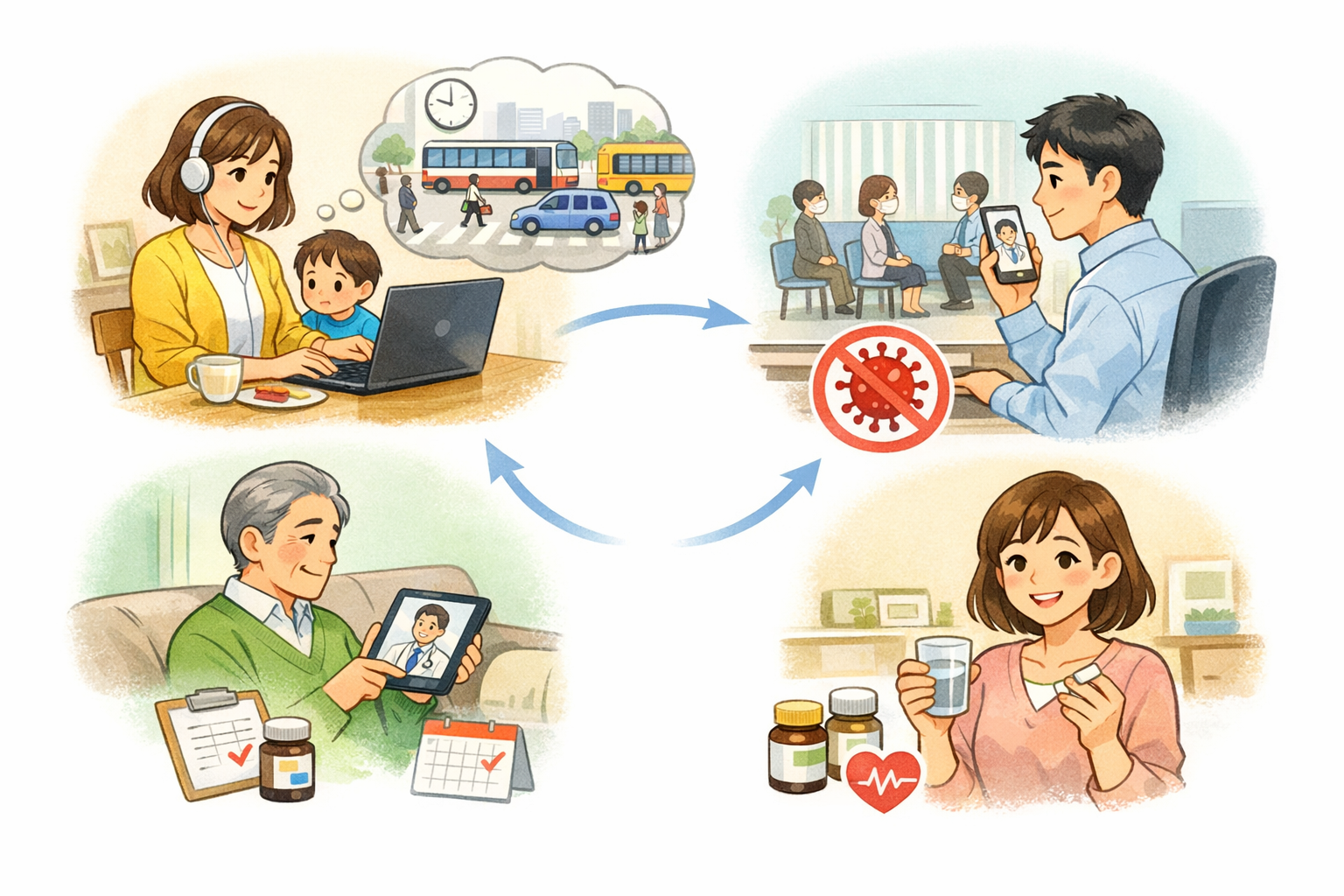 オンライン診療のメリット