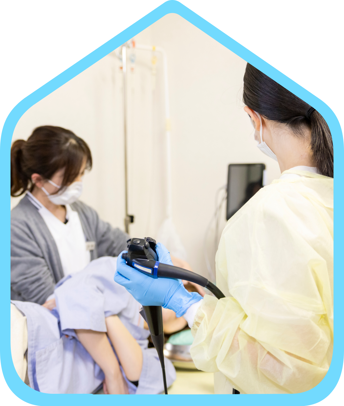 不安やつらさに配慮した内視鏡検査